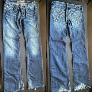 Big Star Women's Distressed Blue Bootcut Jeans